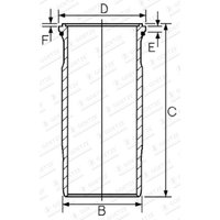 Zylinderlaufbuchse GOETZE 15-458900-00 von Goetze