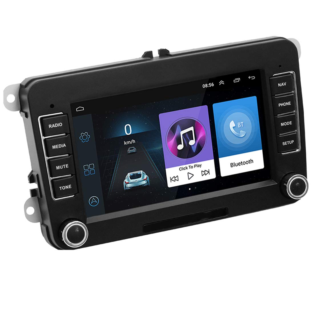 GOFORJUMP 2 Din Android 7 Zoll GPS Navigation Auto Stereo Radio Media Player für Bora Golf V/W P/olo V/olkswagen Passat B6 B7 Touran von GOFORJUMP