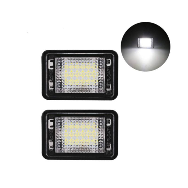 GOFORJUMP 2 Teile/Satz 24 SMD Led kennzeichenleuchte/kennzeichenbeleuchtung Compatible for Benz GLK X204 von GOFORJUMP