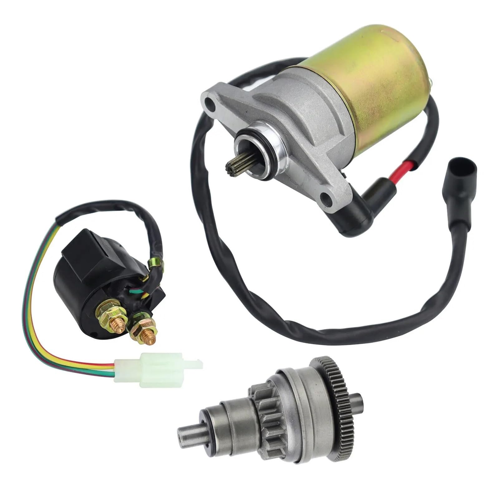 Anlasser Starter Relais Für GY6 47 49 50cc 60 80 100cc Roller Moped ATV Go Karts Starter Motor & Bendix & Relais Anlasser E-Starter von GOINTDJD