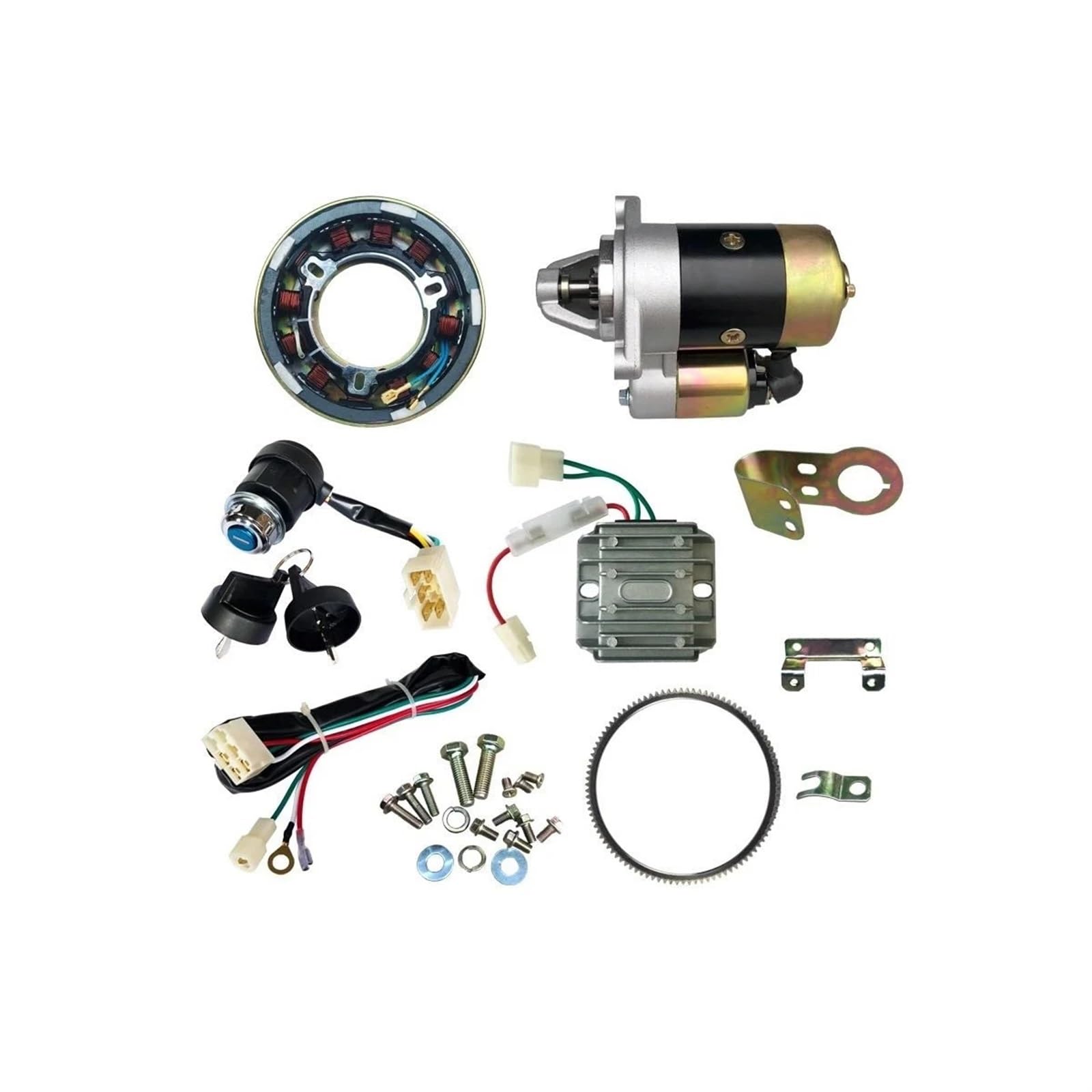 Anlasser Starter Relais Für YANMAR L40 L48 3KW 3.5KW Diesel MOTOREN Starter Motor 170F 2KW ELEKTRISCHE STARTEN Conversion KIT L48 Anlasser E-Starter von GOINTDJD