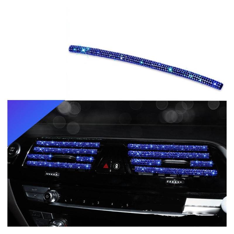 Automobilinnenraum Auto-Innenausstattung Diamant Auto Klimaanlage Steckdose Dekorative Streifen Universal U Form Clip Strass Kühlergrill Aufkleber Auto Innenraum von GOINTDJD