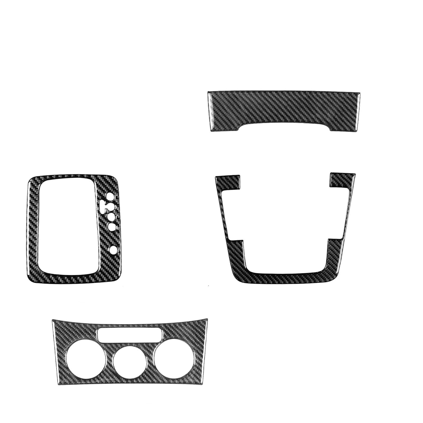 Automobilinnenraum Für VW Für Passat B6 2006-2011 AC-Panel-Schalthebelrahmen-Verkleidungsabdeckung Echtkohlefaser-Aufkleber Autoinnenausstattung Auto Innenraum von GOINTDJD