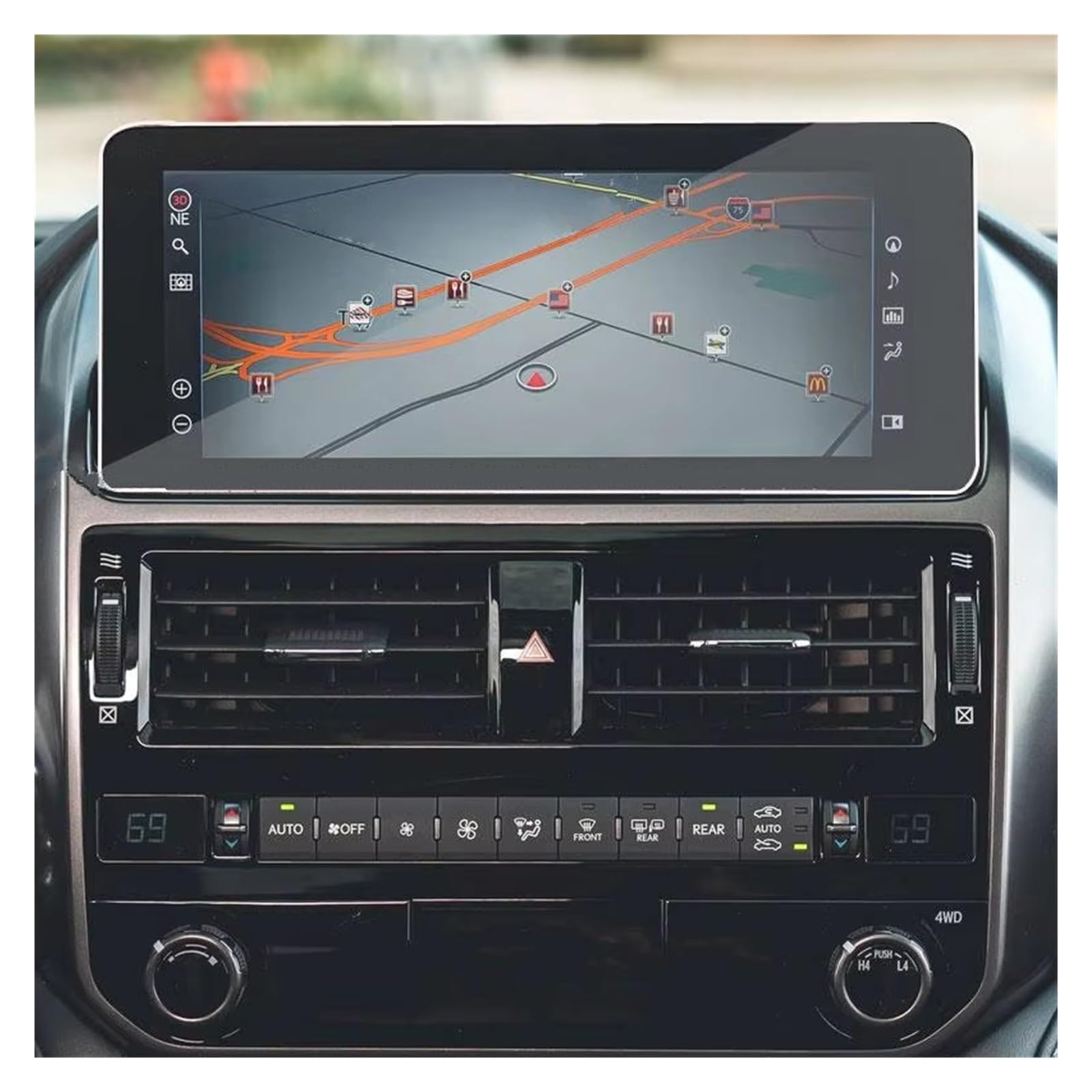 Displayschutz Für Lexus GX460 2022 2023 10,3 Zoll Auto-Infotainment-Radio GPS-Navigation Anti-Kratz-Film Gehärtetes Glas Displayschutz Displayschutzfolie von GOINTDJD