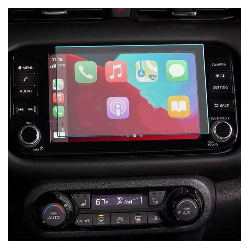 Displayschutz Für Nissan Für Kicks 2021 2022 Auto GPS Navigation Bildschirm Gehärtetem Glas Schutz Film Auto Innen Zubehör Displayschutzfolie von GOINTDJD