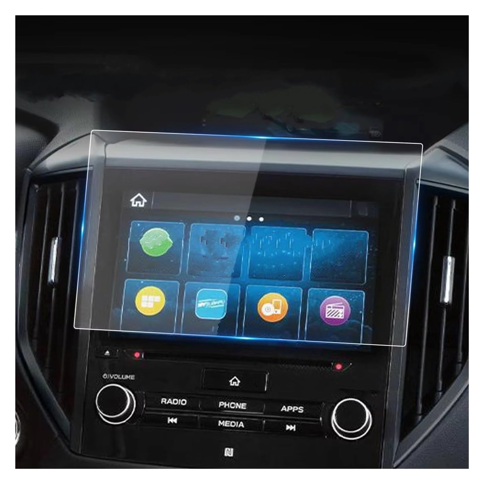 Displayschutz Für Subaru Für XV 2018-2023 Autonavigation Displayschutzfolie Displayschutzfolie LCD-Schutzaufkleber Kratzfester Hartglasfilm Displayschutzfolie von GOINTDJD