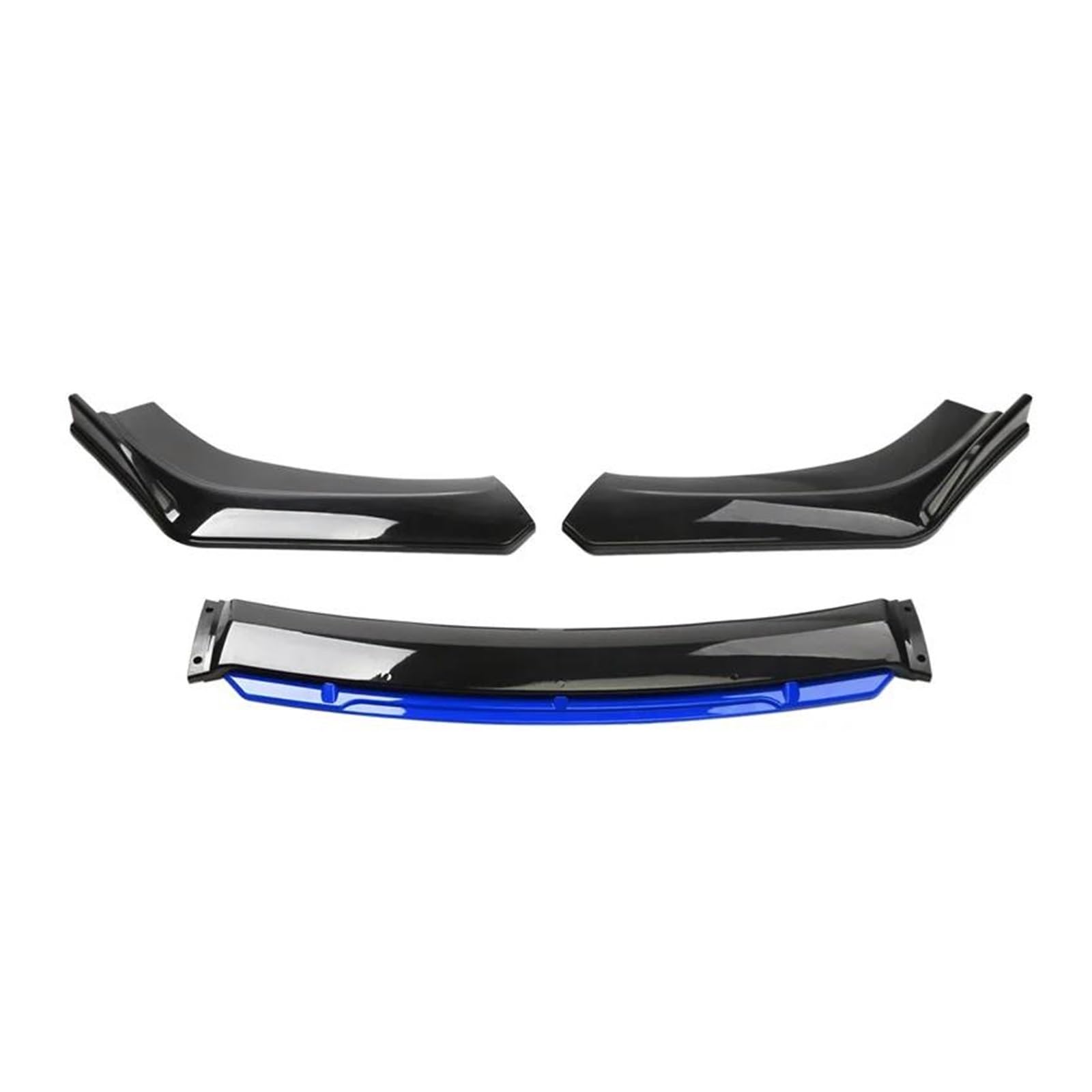 Frontspoiler 4 STÜCKE Universal Auto Frontstoßstange Lip Body Kit Vorne Unten Kinn Stoßstange Abdeckung Lippe Frontspoiler Spoiler Canard Splitter Diffusor Spoiler(Black with Blue) von GOINTDJD