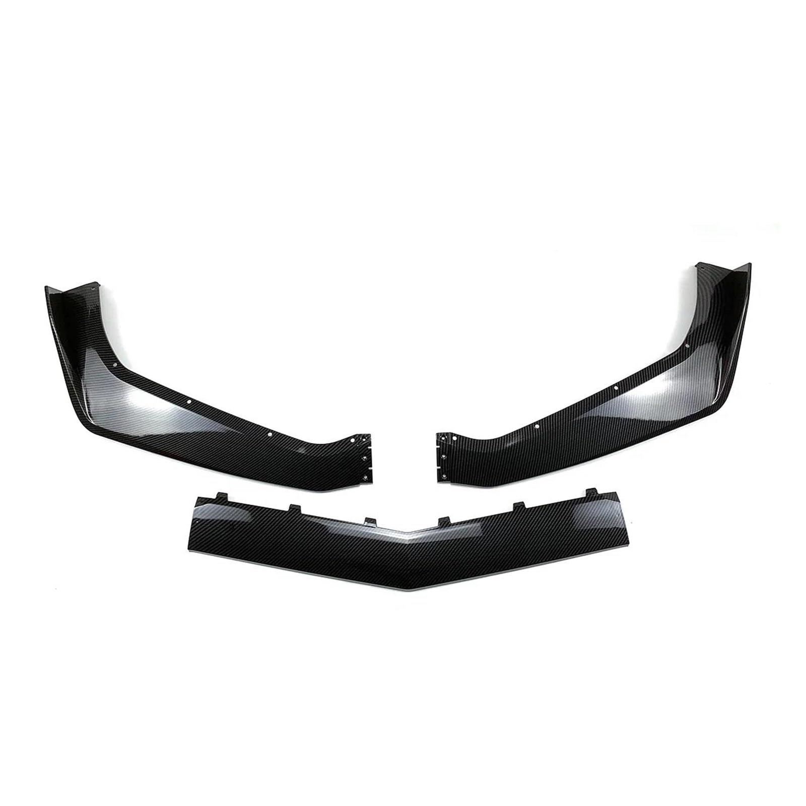 Frontspoiler Auto Frontspoilerlippe Unterkörper-Kit Autozubehör Für Chevrolet Für Corvette C7 Modifizierte Zr1-Stoßstange 2014-2019 Spoiler(Kohlefaser-Optik) von GOINTDJD