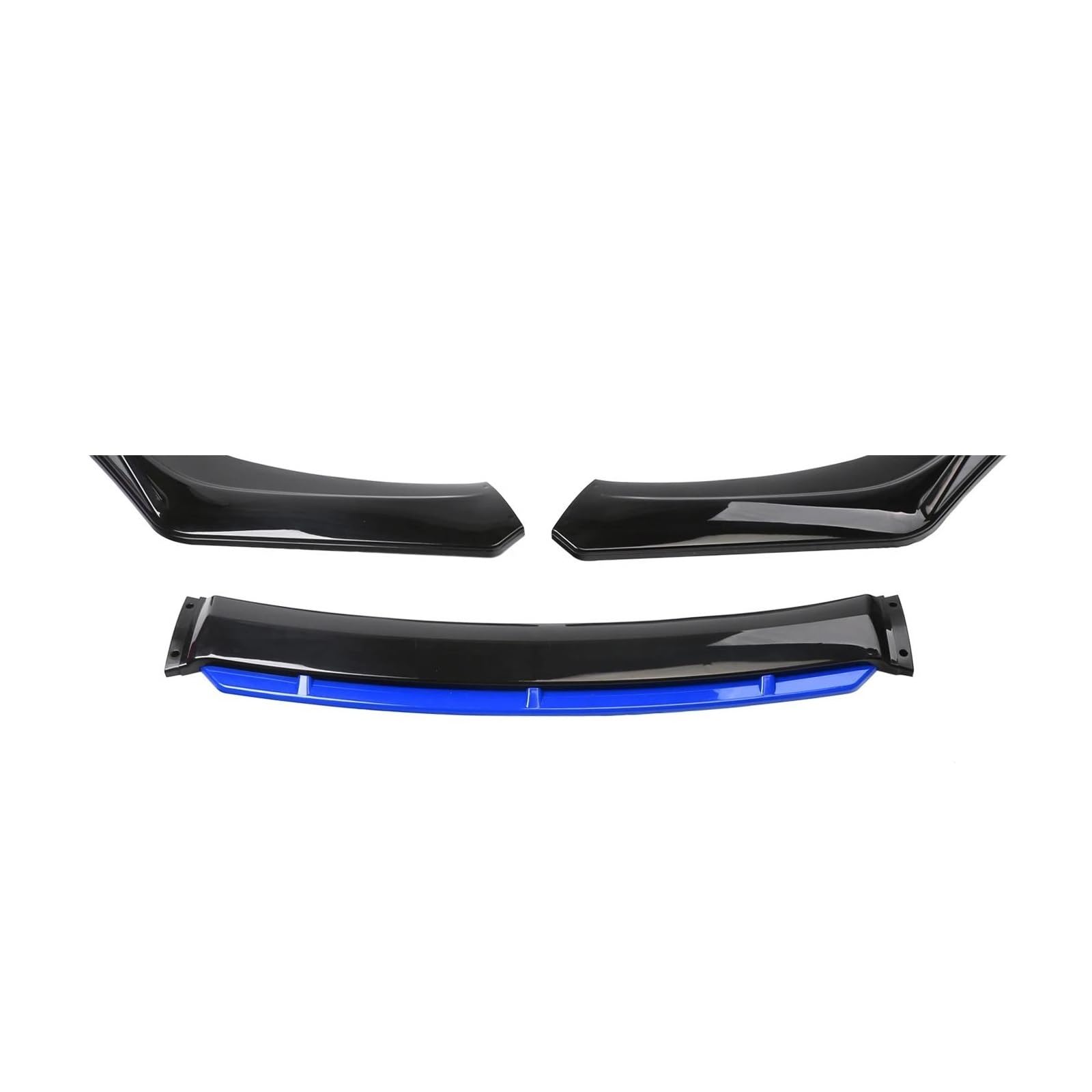 Frontspoiler Imousinenbreite Unter 176 cm Universeller Auto-Frontstoßstangenlippen-Bodykit Spoiler Aus Kohlefaser Dekorative Streifen Stoßstangen Lippensplitter Spoiler(Black Blue) von GOINTDJD