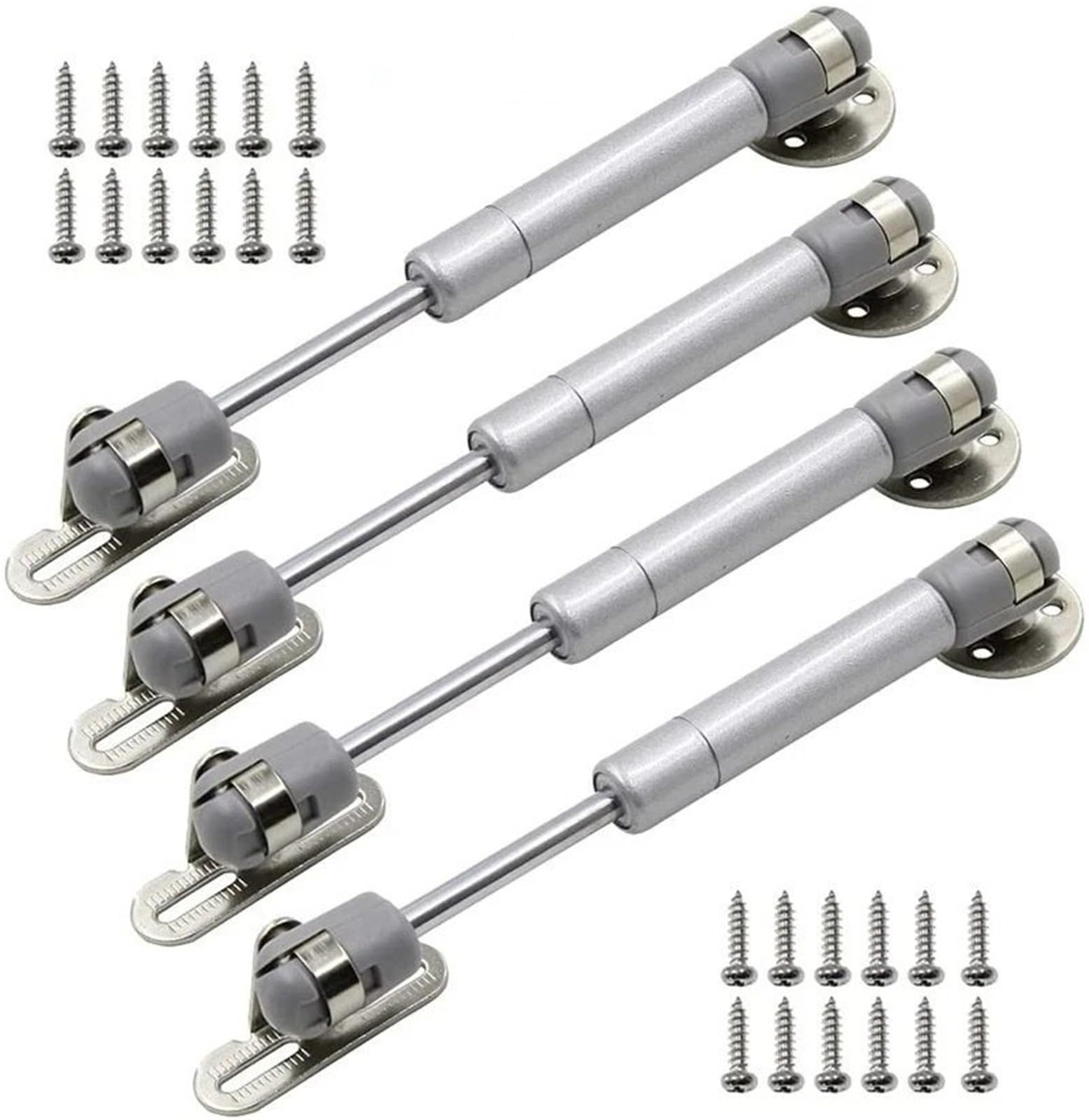 Heckklappendämpfer 2/4Pcs Möbel Scharnier Küche Schrank Tür Lift Pneumatische Unterstützung 20-200N Hydraulische Gas Für Holz Möbel Hardware Gasdruckfeder Dämpfer(4Pcs 200N) von GOINTDJD