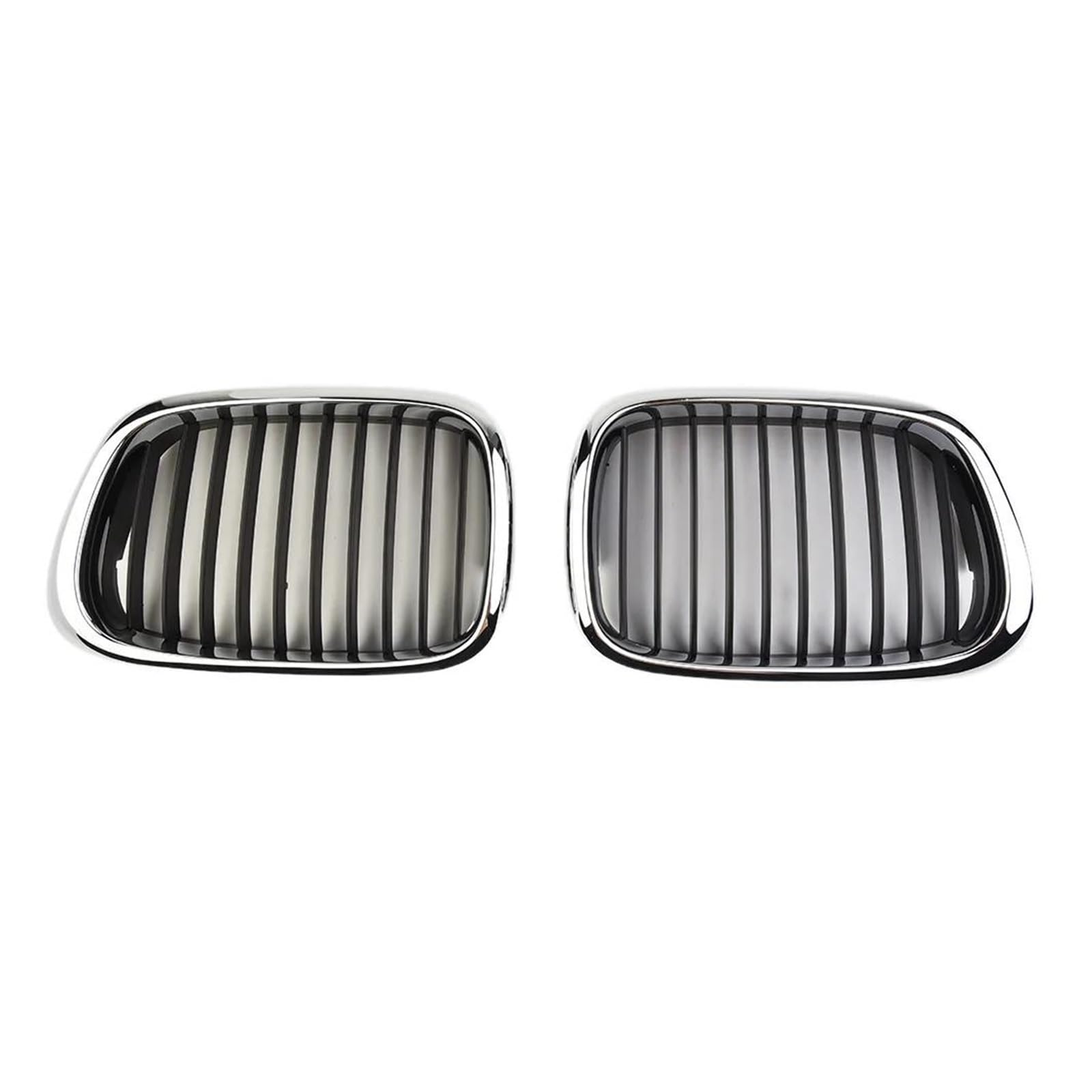 Kühlergrill 1 Paar Autoaußenteile Gitter Für E39 5er 525 530 535 540 M5 1998-2003 Front Chrom Schwarz Kühlergrill Ersatz Nieren Kühlergrill von GOINTDJD