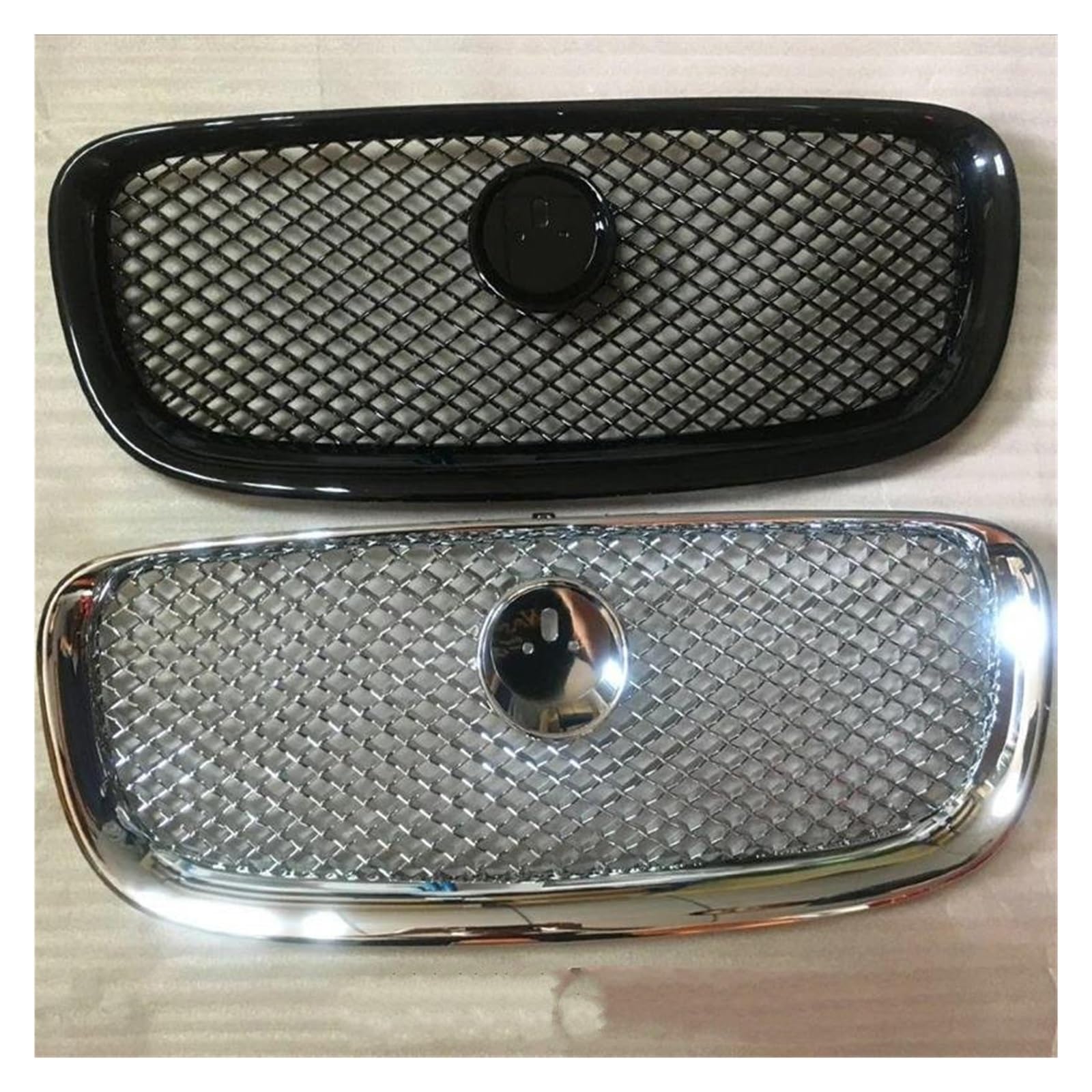 Kühlergrill 1 STÜCK Für Jaguar Für Xf XF 2008-2016 Auto-Styling Kühlergrillabdeckung Verkleidung ABS Auto Ersatzteile Nieren Kühlergrill(2012-2015 Black) von GOINTDJD