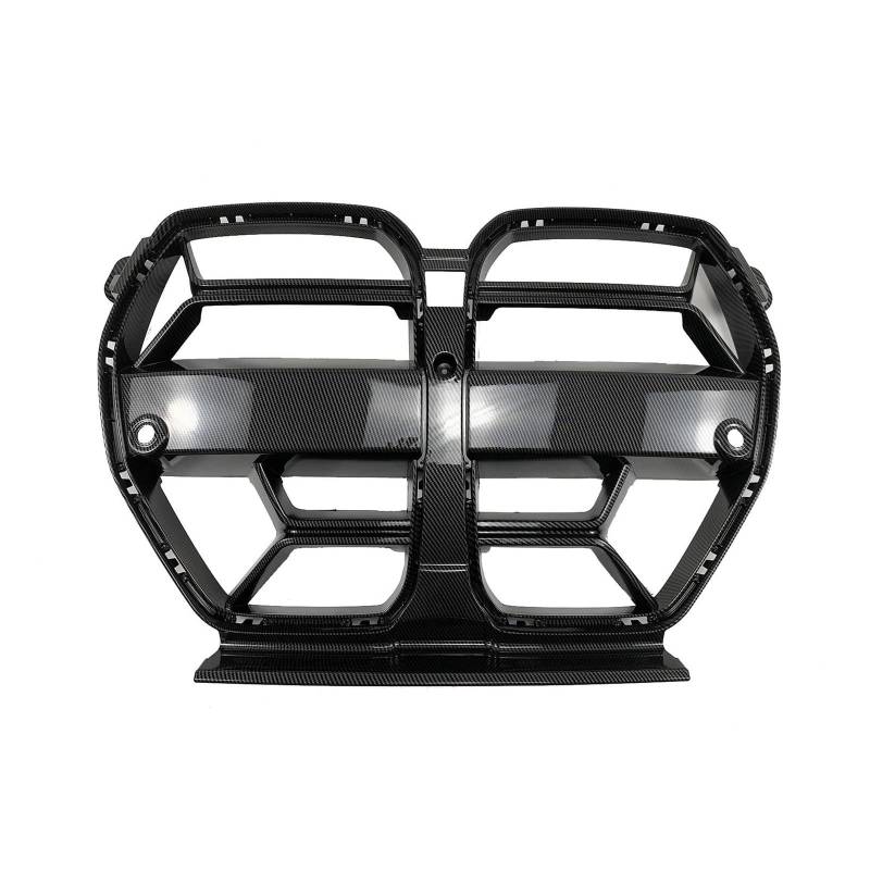 Kühlergrill Auto Front Stoßstange Gitter Haube Grill Für G80 G81 M3 G82 G83 M4 2021 2022 2023 Glänzend Schwarz Carbon Faser Stil Nieren Kühlergrill(Kohlefaser-Stil) von GOINTDJD