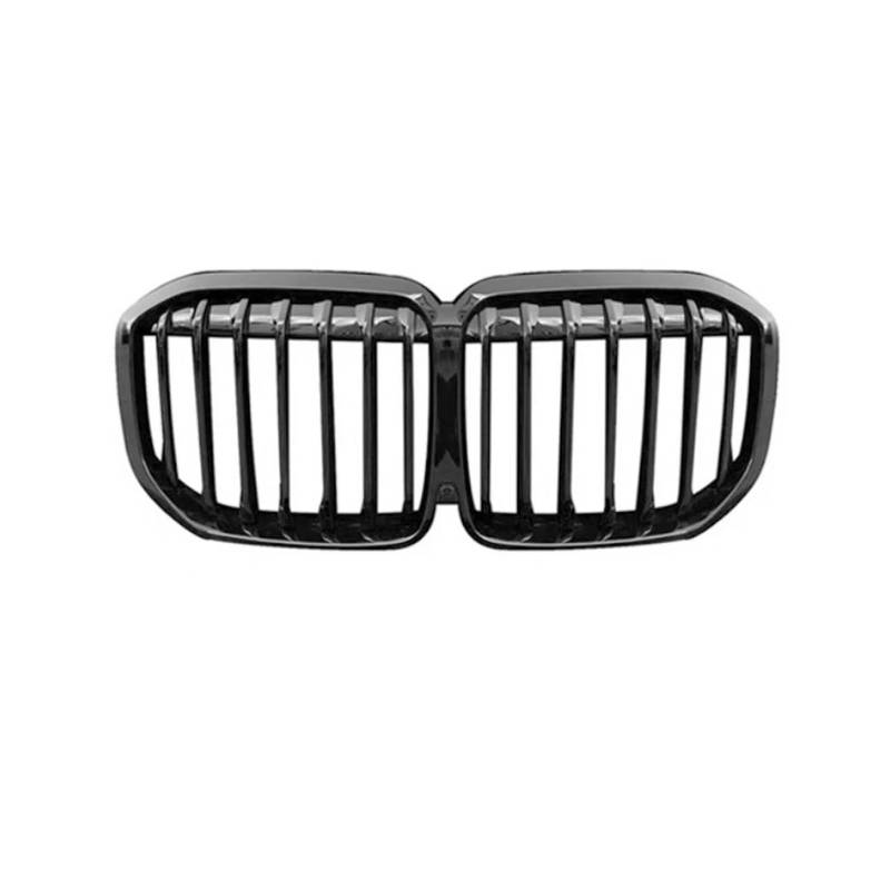 Kühlergrill Auto Frontschürze Racing Grille Für X7 G07 2019-2022 Nieren Grill Kühler ABS Kunststoff Glänzend Schwarz Zubehör Nieren Kühlergrill(Single line) von GOINTDJD