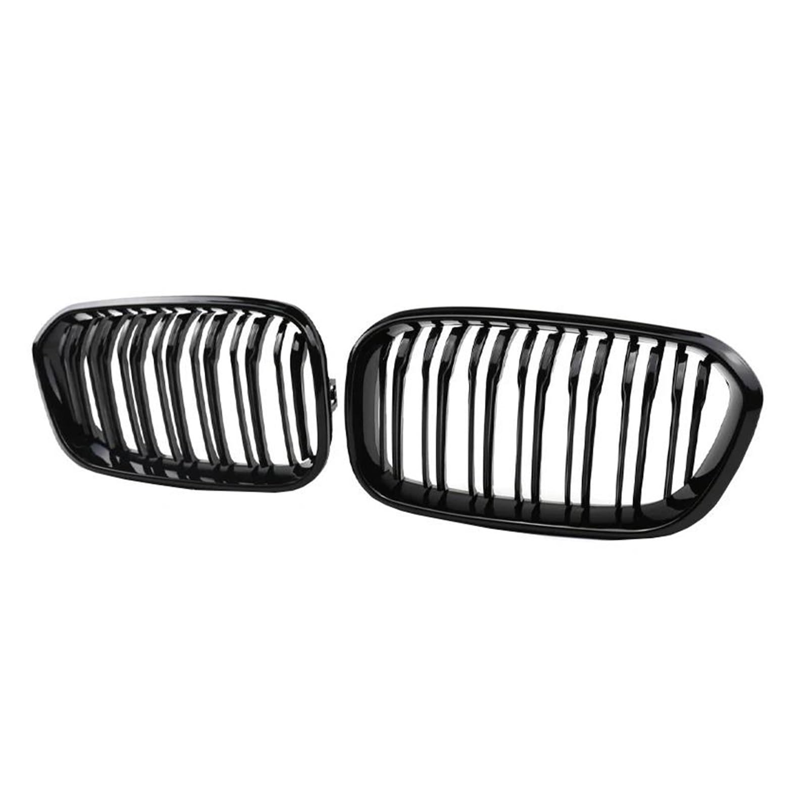 Kühlergrill Auto-Frontstoßstangengrill Für 1er F20 F21 120i 118i 125i 15-17 Schwarz Glänzender Kühlergrill Nieren-Renngrill Doppellamellengitter Nieren Kühlergrill von GOINTDJD