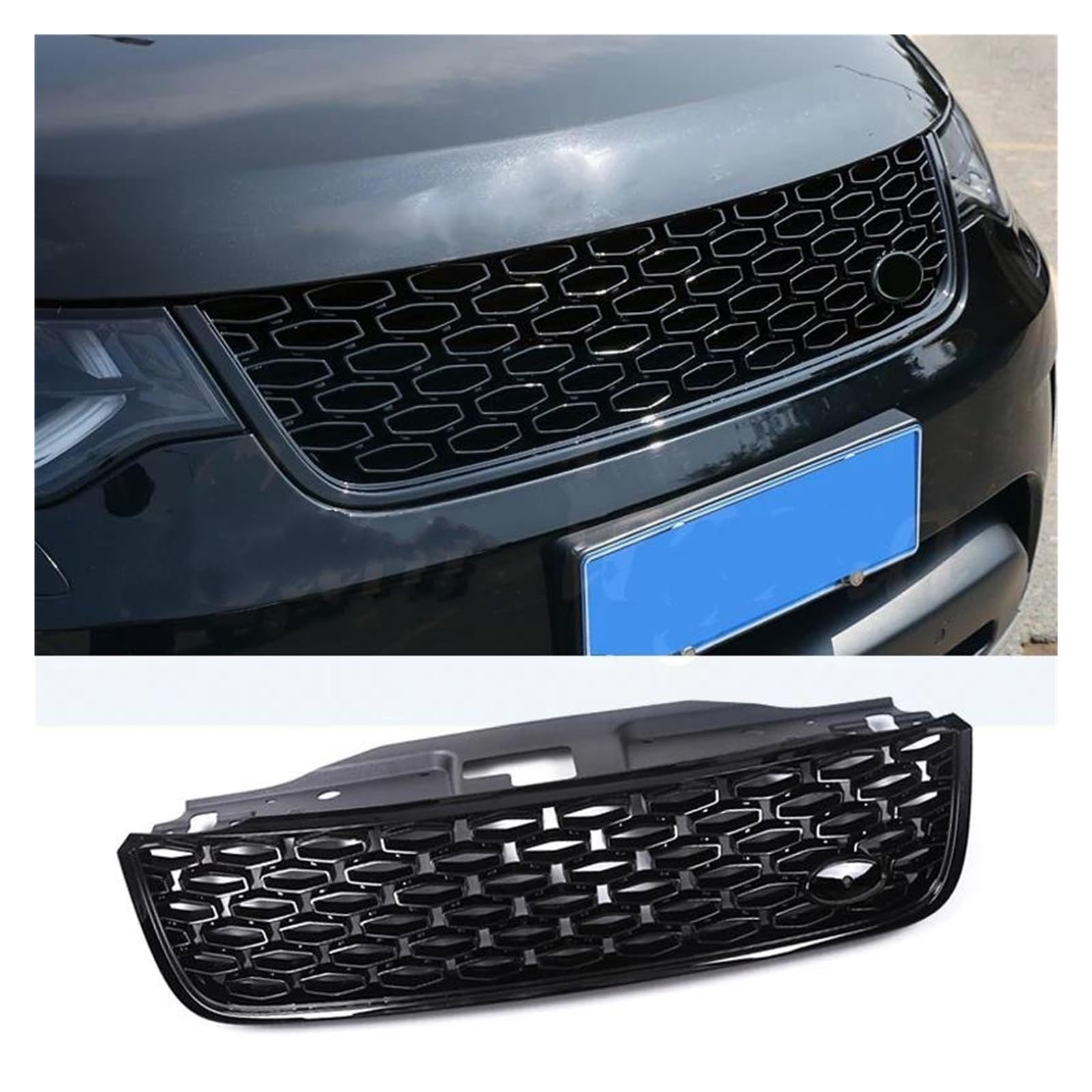 Kühlergrill Auto-Frontstoßstangengrill Mittelteil Oberer Grill Für Land Für Rover Für Discovery 5 LR5 L462 L 462/LR 5 2017 2018 2019 2020 2021 2022 Nieren Kühlergrill(B) von GOINTDJD