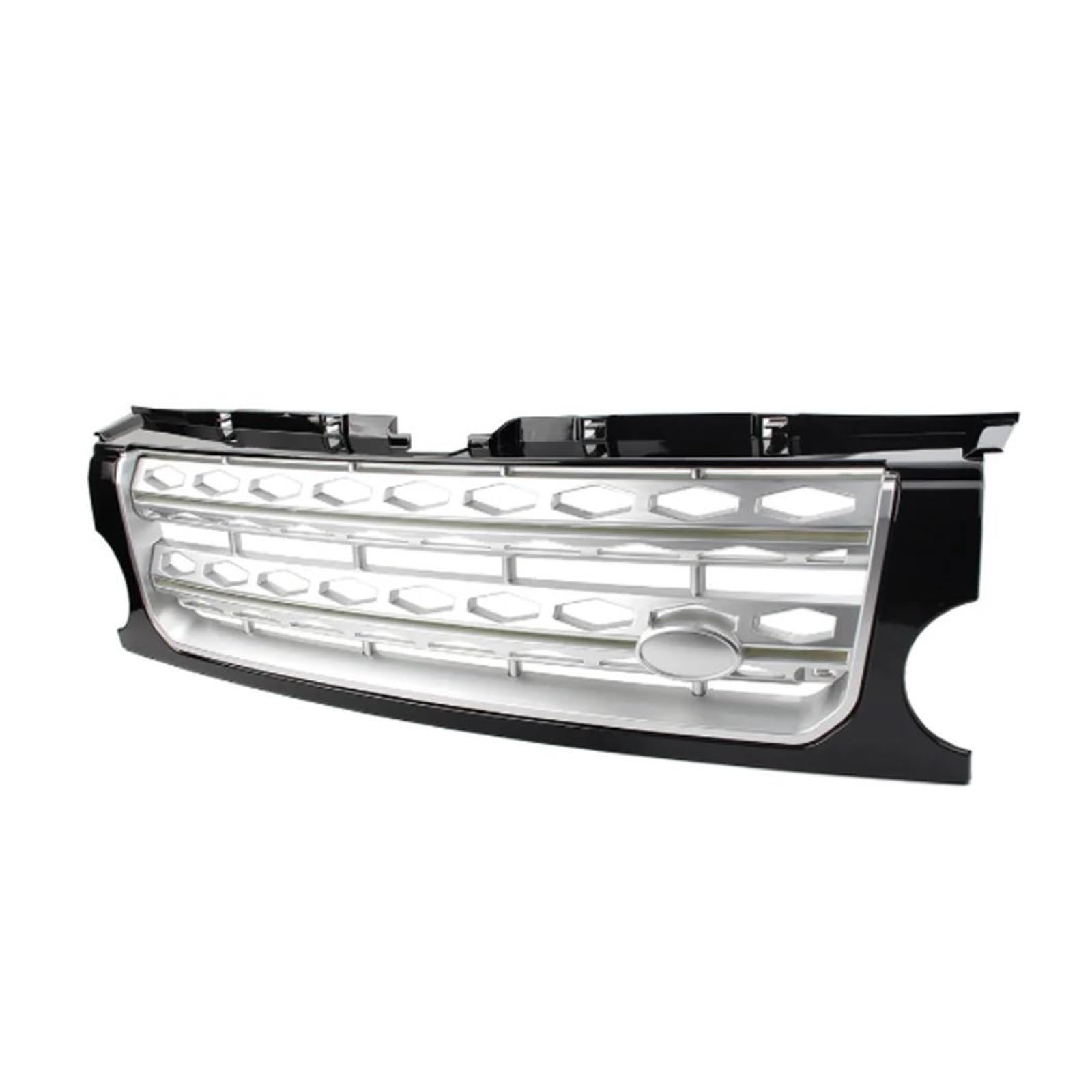 Kühlergrill Auto-Renngrill Für Land Für Rover Für Discovery 3 L319 LR3 2005 2006 2007 2008 2009 Front-Nierenhaubenform-Styling-Kühlergrill Nieren Kühlergrill(Black Silver) von GOINTDJD