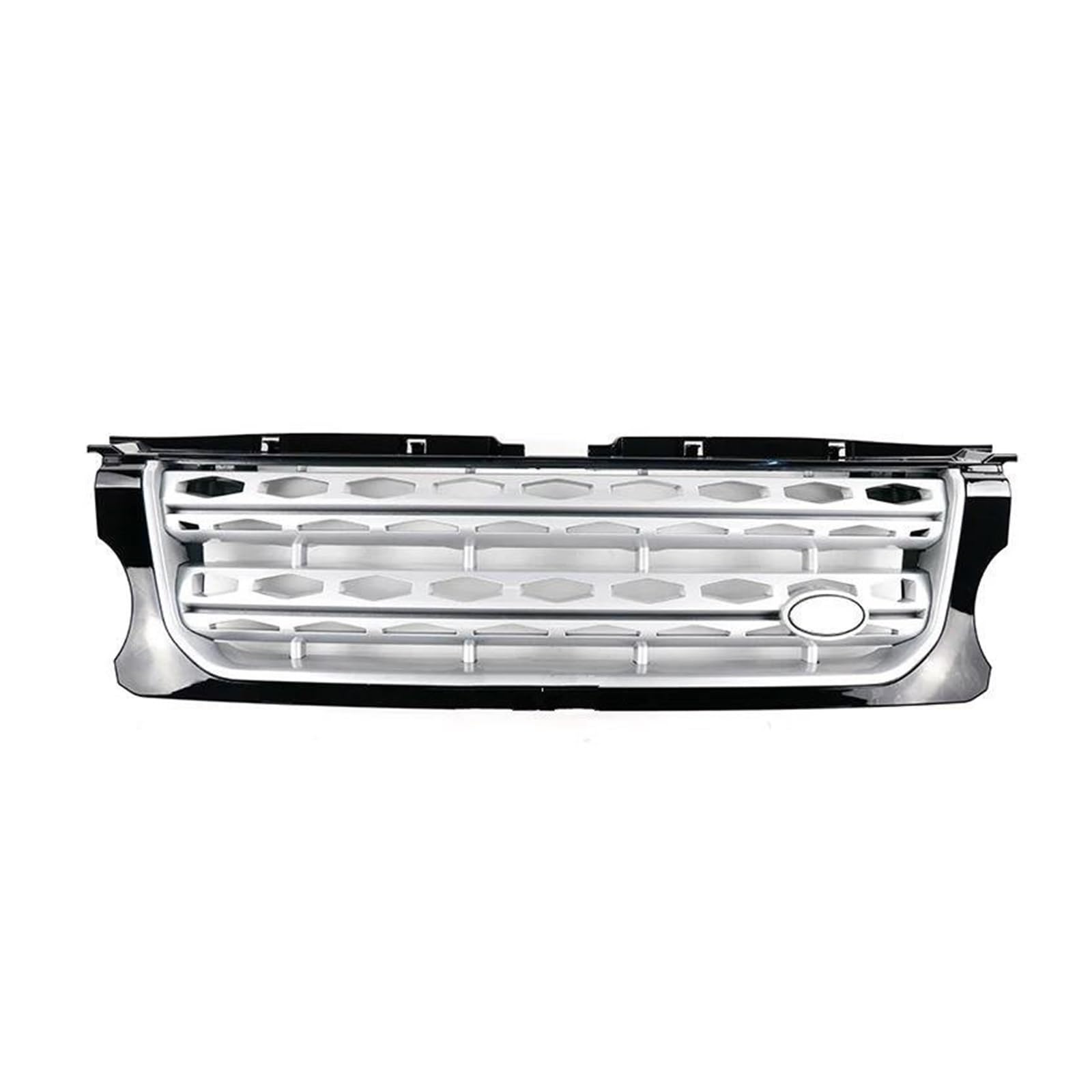 Kühlergrill Autozubehör Kühlergrill Für Land Für Rover Für Discovery 4 LR4 2014 2015 2016 L319 Frontstoßstange Mittelteil Styling Oberer Renngrill Nieren Kühlergrill(BlackFrame SilverNet) von GOINTDJD