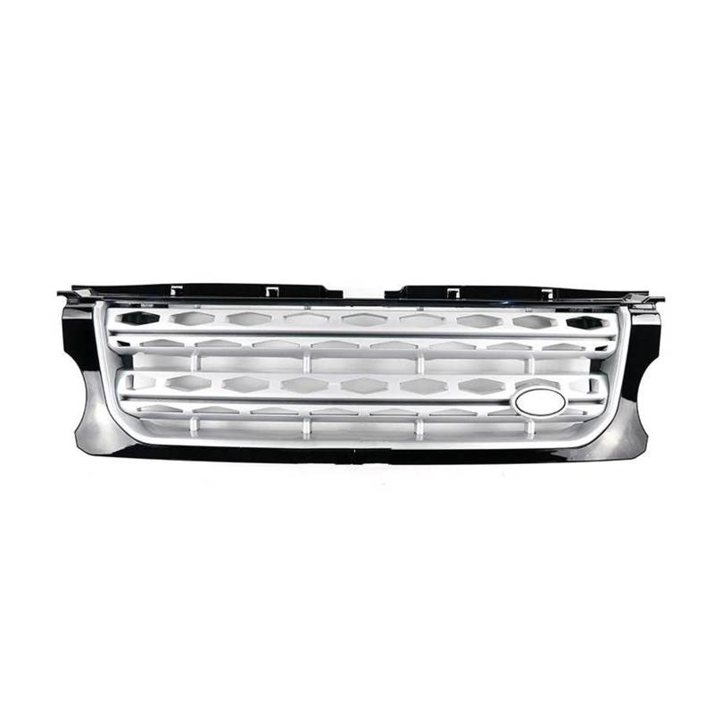 Kühlergrill Frontstoßstangen-Mittelteil Oberer Renngrill Grill Für Land Für Rover Für Discovery 4 LR4 2014 2015 2016 L319 Nieren Kühlergrill(BlackFrame SilverNet) von GOINTDJD