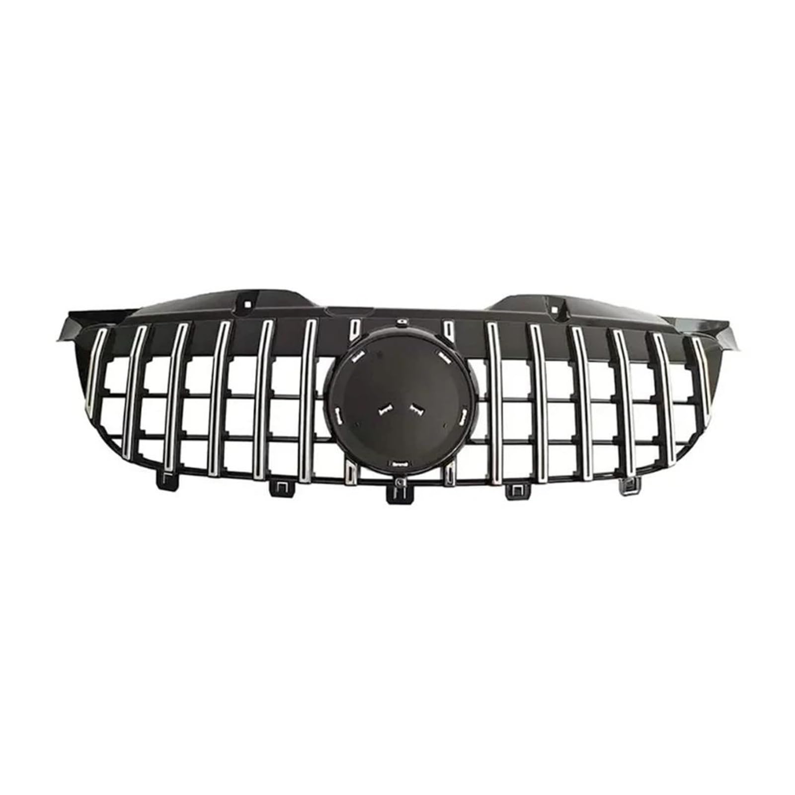 Kühlergrill Frontstoßstangengrillhaube Für Benz Für Sprinter 1500 2500 3500 W906 Silber Schwarz W906 Kühlergrill 2009-2018 Für GTR Panamericana-Stil Nieren Kühlergrill(2009-2013 Silver) von GOINTDJD