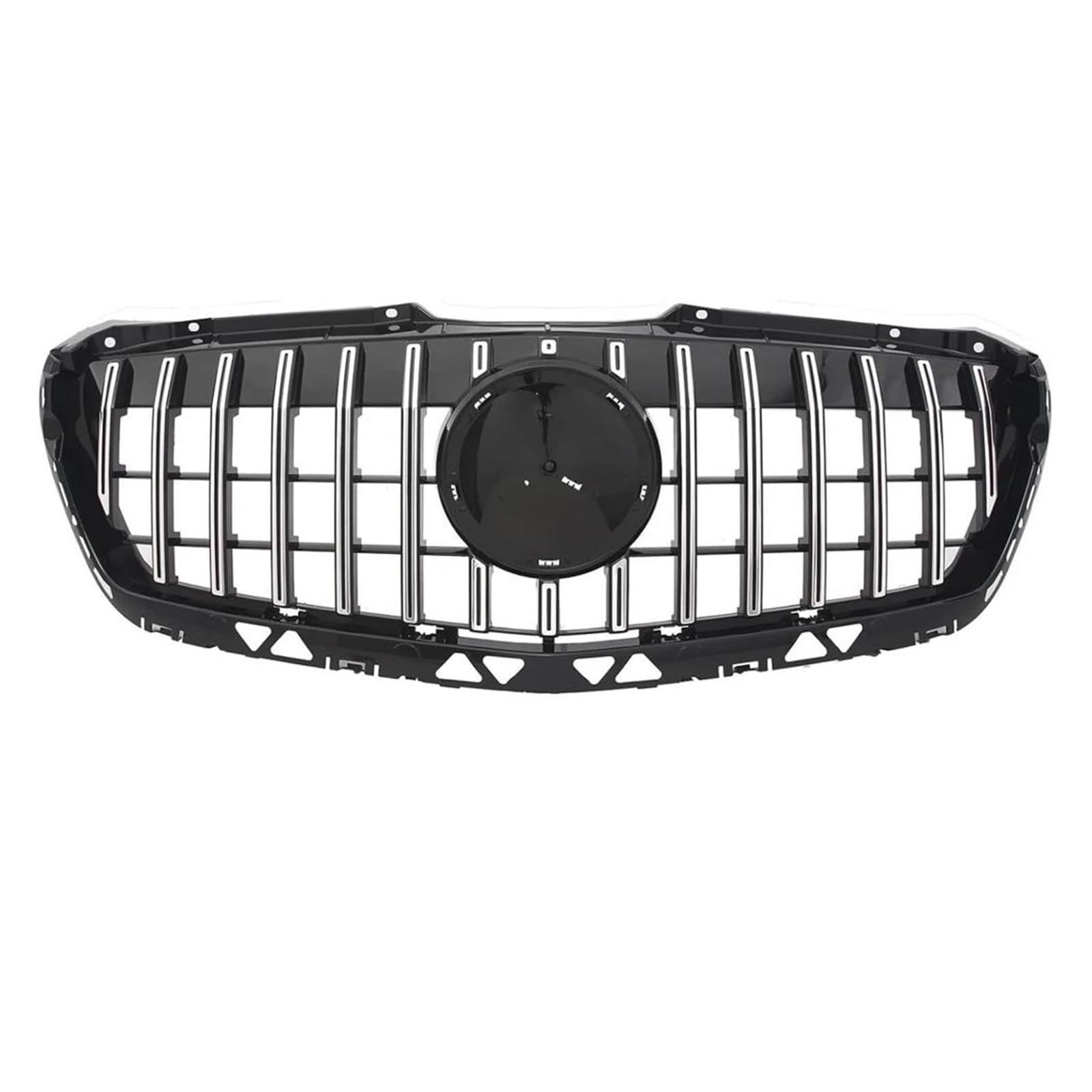 Kühlergrill Frontstoßstangengrillhaube Für Benz Für Sprinter 1500 2500 3500 W906 Silber Schwarz W906 Kühlergrill 2009-2018 Für GTR Panamericana-Stil Nieren Kühlergrill(2013-2018 Silver) von GOINTDJD