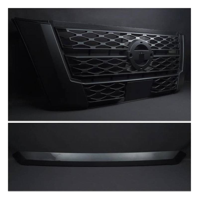 Kühlergrill Frontstoßstangengrills Für Frontier Für Navara 2021 Für Navara Für Frontier Np300 2021 2022 2023 Abs Racing Rador Mesh Grille Grillabdeckungen Nieren Kühlergrill von GOINTDJD