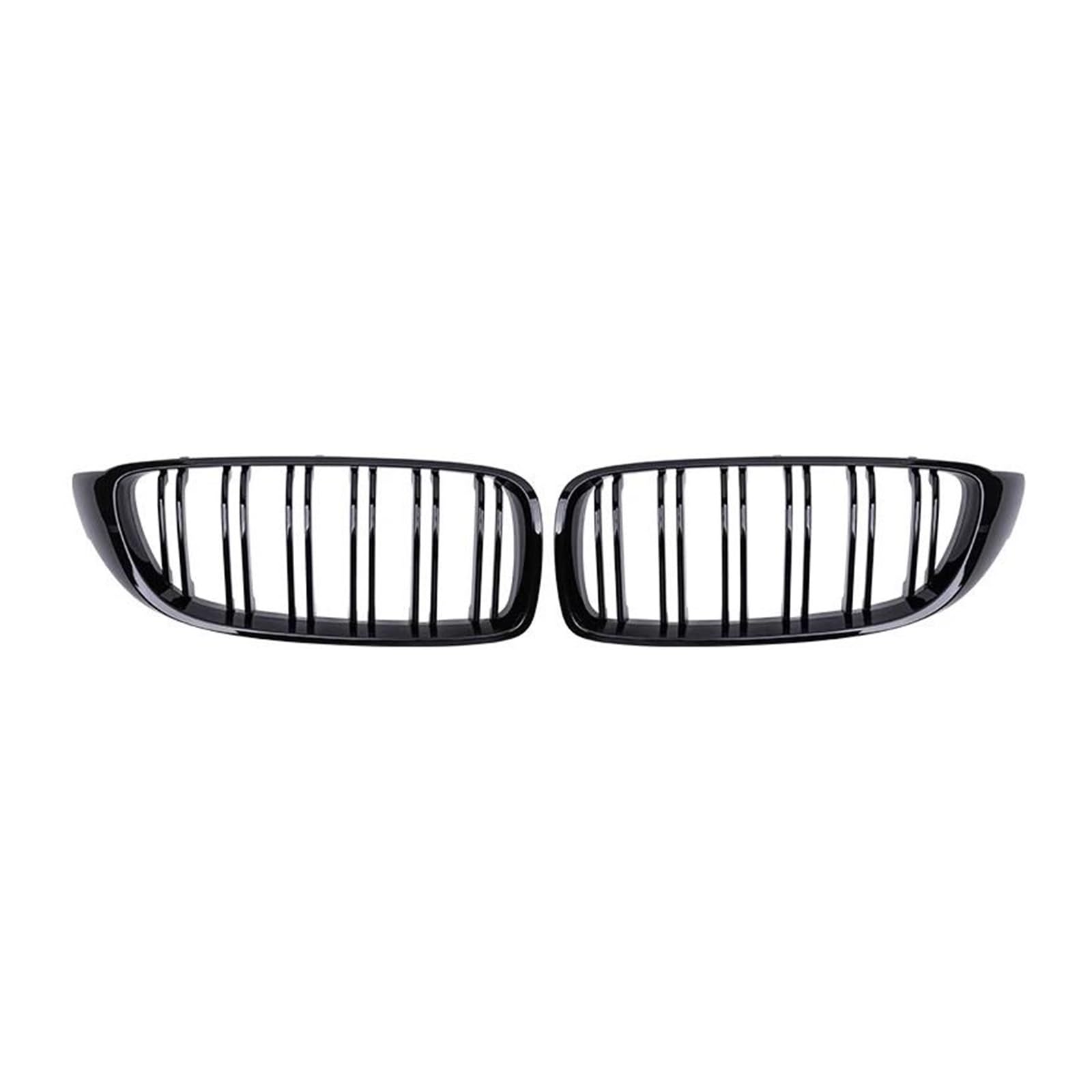 Kühlergrill Für 4er F32 F33 F36 M3 F80 M4 F82 2012-2018 Glänzend Schwarz Grills Gitter Carbon Fiber Auto Frontstoßstangengrill Racing Grill Nieren Kühlergrill(Gloss Black) von GOINTDJD