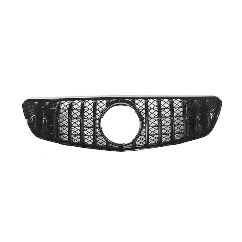 Kühlergrill Für Benz R Klasse W250 GT R 2005-2010 Front Auto Kühlergrill Grill Körper Obere Ersatz Stoßstange Haube Mesh Center Grid Teil Nieren Kühlergrill(Schwarz) von GOINTDJD