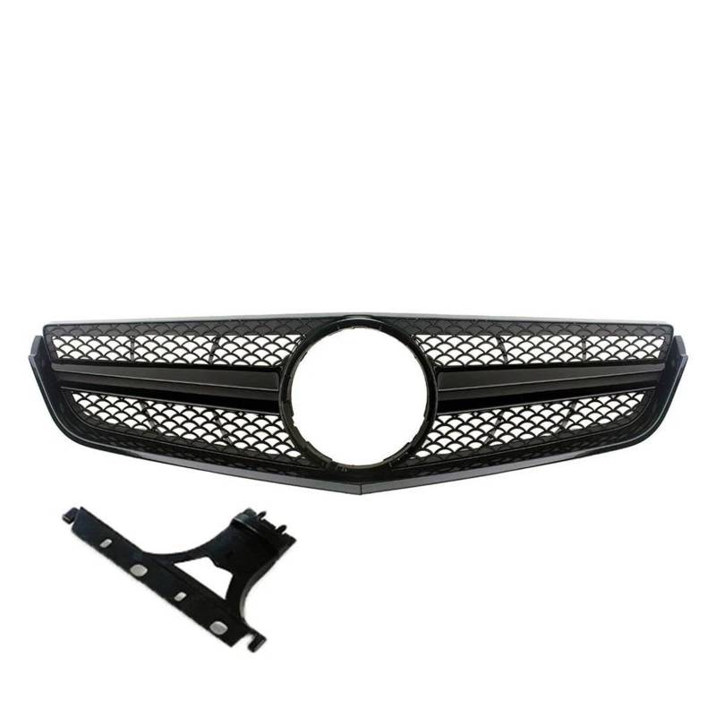 Kühlergrill Für Benz W207 Für E-Coupe 2009 2010 2011 2012 2013 2014 2015 2016 Vorne Racing Facelift Gitter Oberen Haube Stoßstange Grille Nieren Kühlergrill(D Black 2009-2013) von GOINTDJD