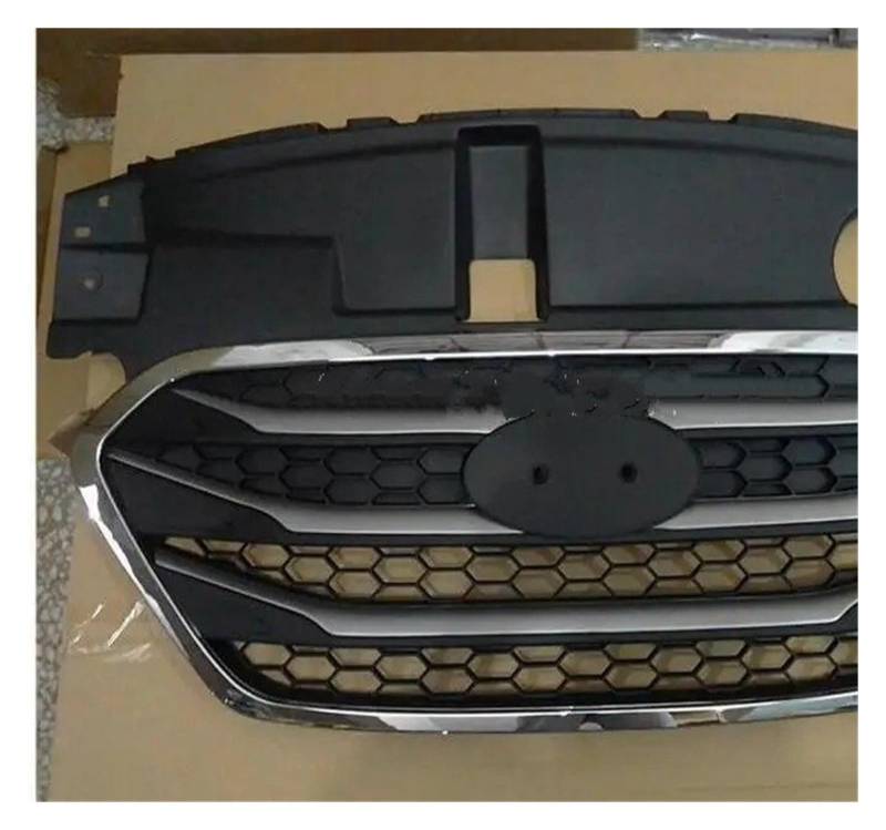 Kühlergrill Für Hyundai Für Ix35 2009-2015 Kühlergrill Rahmen ABS Chrom Vorderen Grill Refit Trim Um Grills Racing Trim Nieren Kühlergrill von GOINTDJD