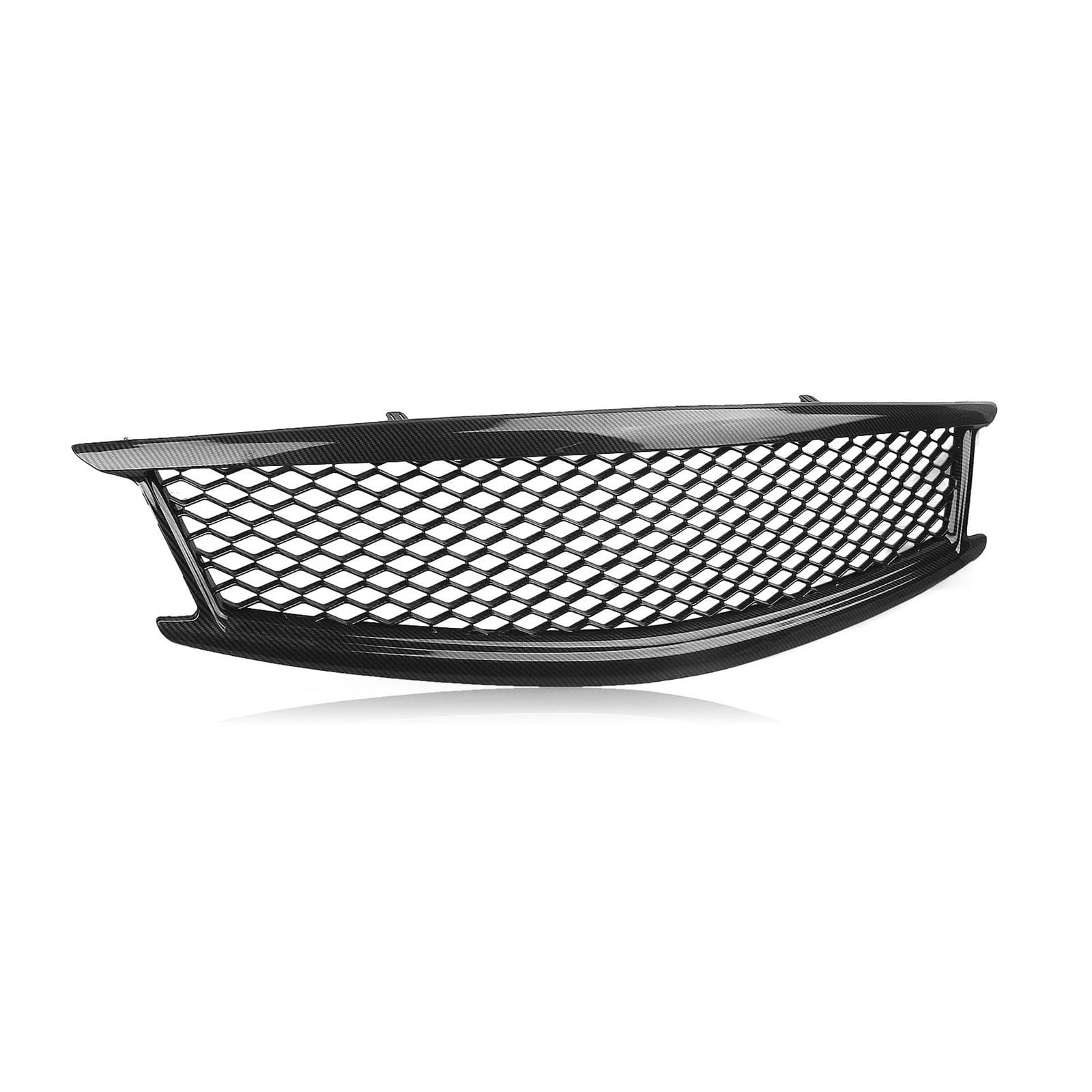 Kühlergrill Für Infiniti G25 G37 Limousine 4 Tür 2010-2013 Kühlergrill Grill Carbon Look Auto Oberen Stoßfänger Haube Mesh Teil ABS Kunststoff Nieren Kühlergrill(Kohlefaser-Optik) von GOINTDJD