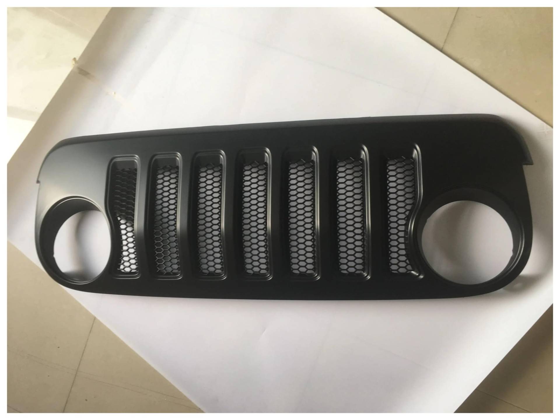 Kühlergrill Für Jeep Für Wrangler JK 2007-2017 J373 Schwarz ABS Front Grill JL Stil Nieren Kühlergrill von GOINTDJD