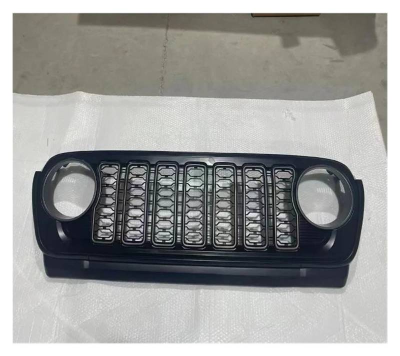 Kühlergrill Für Jeep Für Wrangler JL JT Grille JL1300 2024 Stil Front Grill Nieren Kühlergrill(Without Camera Hole) von GOINTDJD