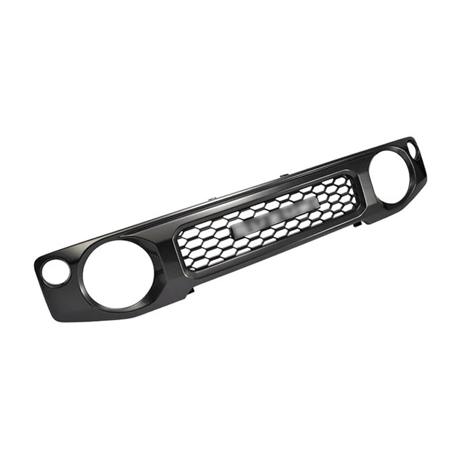 Kühlergrill Für Suzuki Für Jimny JB74 JB64 2018 2019 2021 2023 ABS Auto Front Racing Grill Stoßstange Mesh Grids Grille Nieren Kühlergrill(Black with Badge) von GOINTDJD