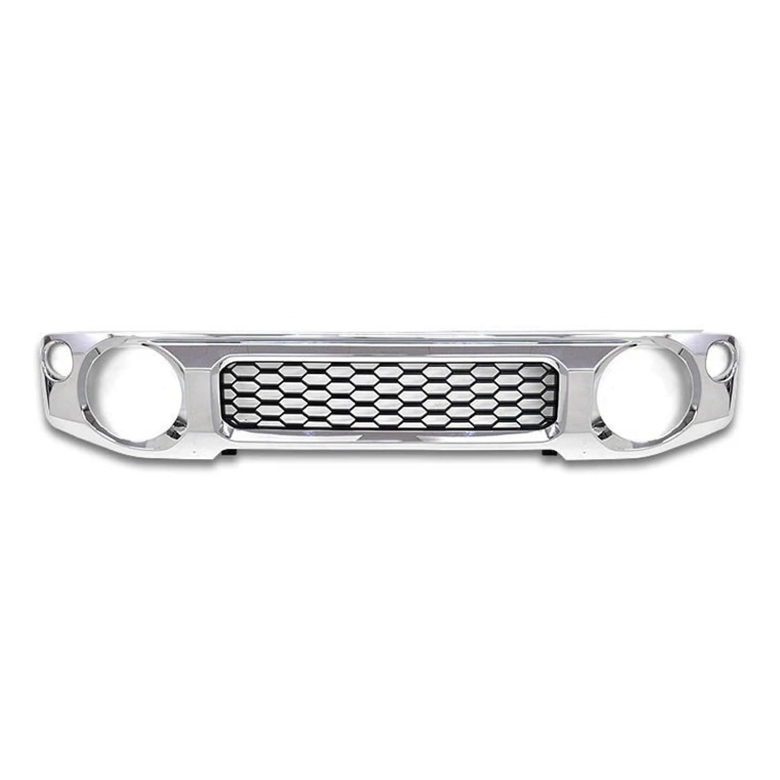 Kühlergrill Für Suzuki Für Jimny JB74 JB64 2018 2019 2021 2023 ABS Auto Front Racing Grill Stoßstange Mesh Grids Grille Nieren Kühlergrill(Chromed Without Badge) von GOINTDJD