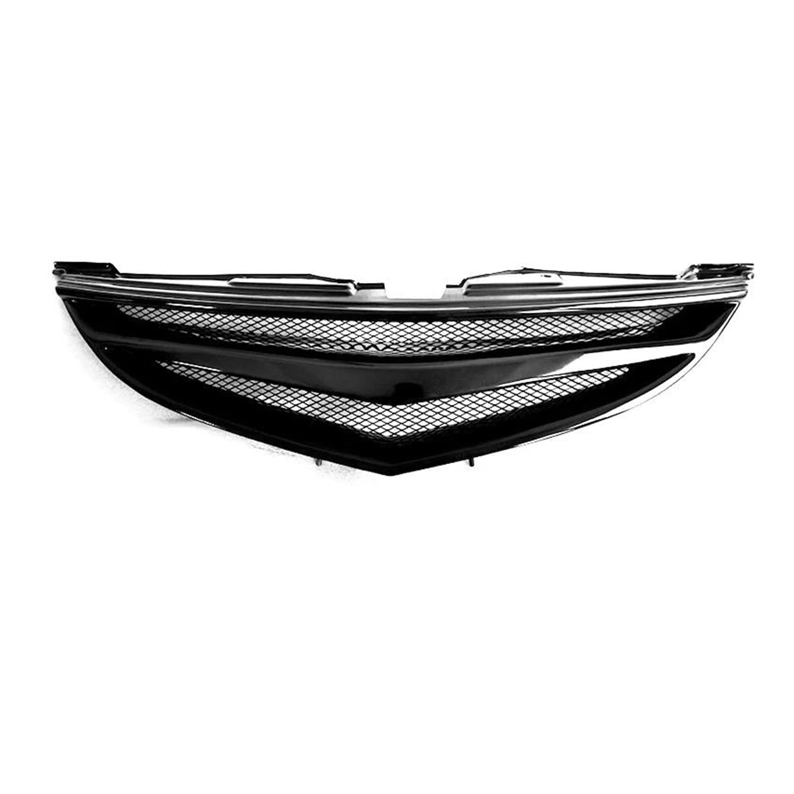 Kühlergrill Für Zweite Für Generation Für Mazda 6 2009-2013 Racing Grill Stoßstange Carbon Oberfläche Mesh Front Grill Dekorative Abdeckung Refit Zubehör Nieren Kühlergrill(Gloss Black) von GOINTDJD