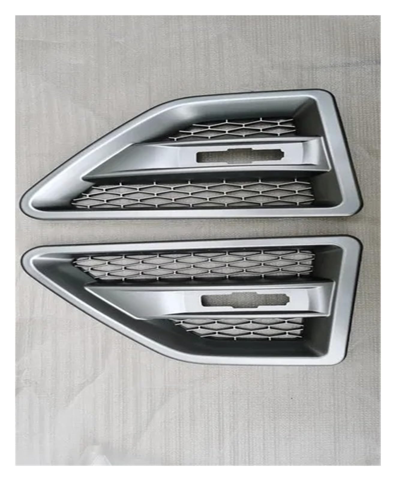 Kühlergrill Paar Auto Fender Side Air Vent Flow Grill Abdeckung Fender Grille Trim Dekoration ABS Für Land Für Rover Für Freelander 2 LR2 2008-2015 Nieren Kühlergrill(Silber) von GOINTDJD