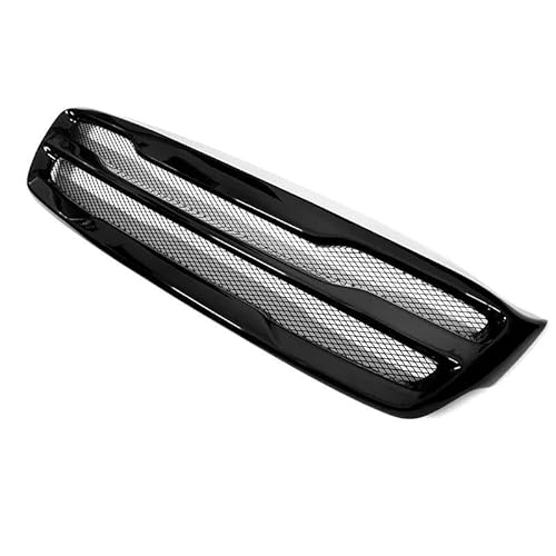 Kühlergrill Racing Grill Für KIA Für Sorento 2015 2016 2017 Front Stoßstange Grille Glänzend Schwarz Mesh Dekorative Streifen Carbon Faser Nieren Kühlergrill(Glossy Black) von GOINTDJD