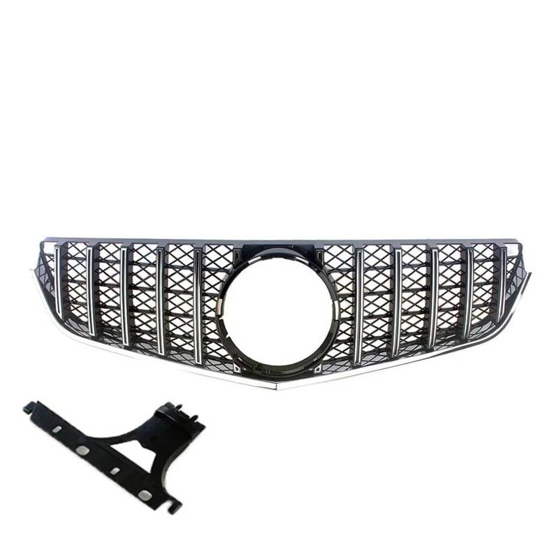 Kühlergrill Vorne Racing Facelift Gitter Für Benz W207 Für E-Coupe 2009 2010 2011 2012 2013 2014 2015 2016 Oberen Haube Stoßstange Grille Nieren Kühlergrill(B Silver 2009-2013) von GOINTDJD