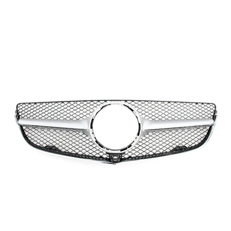 Kühlergrill Vorne Racing Facelift Gitter Für Benz W207 Für E-Coupe 2009 2010 2011 2012 2013 2014 2015 2016 Oberen Haube Stoßstange Grille Nieren Kühlergrill(Silver 14-16) von GOINTDJD