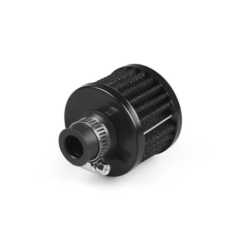 Luftansaugrohr Auto 12mm Universal Auto Luftfilter Für Motorrad Kaltlufteinlass High Flow Kurbelgehäuseentlüftungsabckung FÜR Mini Entlüftungsfilter Auto Lufteinlass(Schwarz) von GOINTDJD