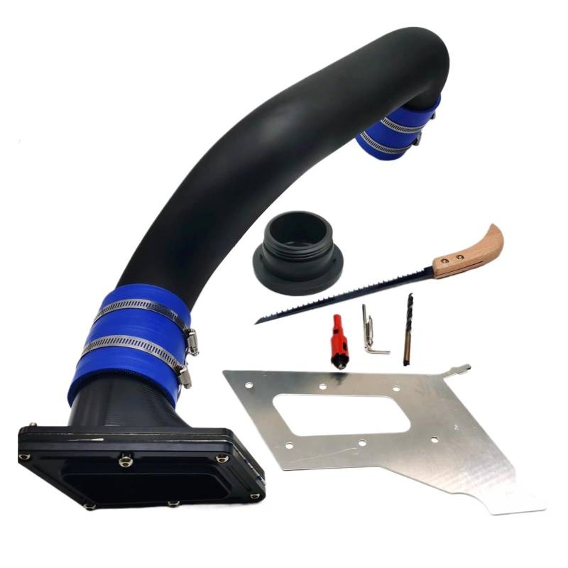 Luftansaugrohr Auto All Single Rear Exhaust Kit FÜR Seadoo 2018 2019 2020 2021 2022 2023 2024 GTX170& 230&300 RXT 230&300 Wake 170&230 Auto Lufteinlass(Schwarz) von GOINTDJD