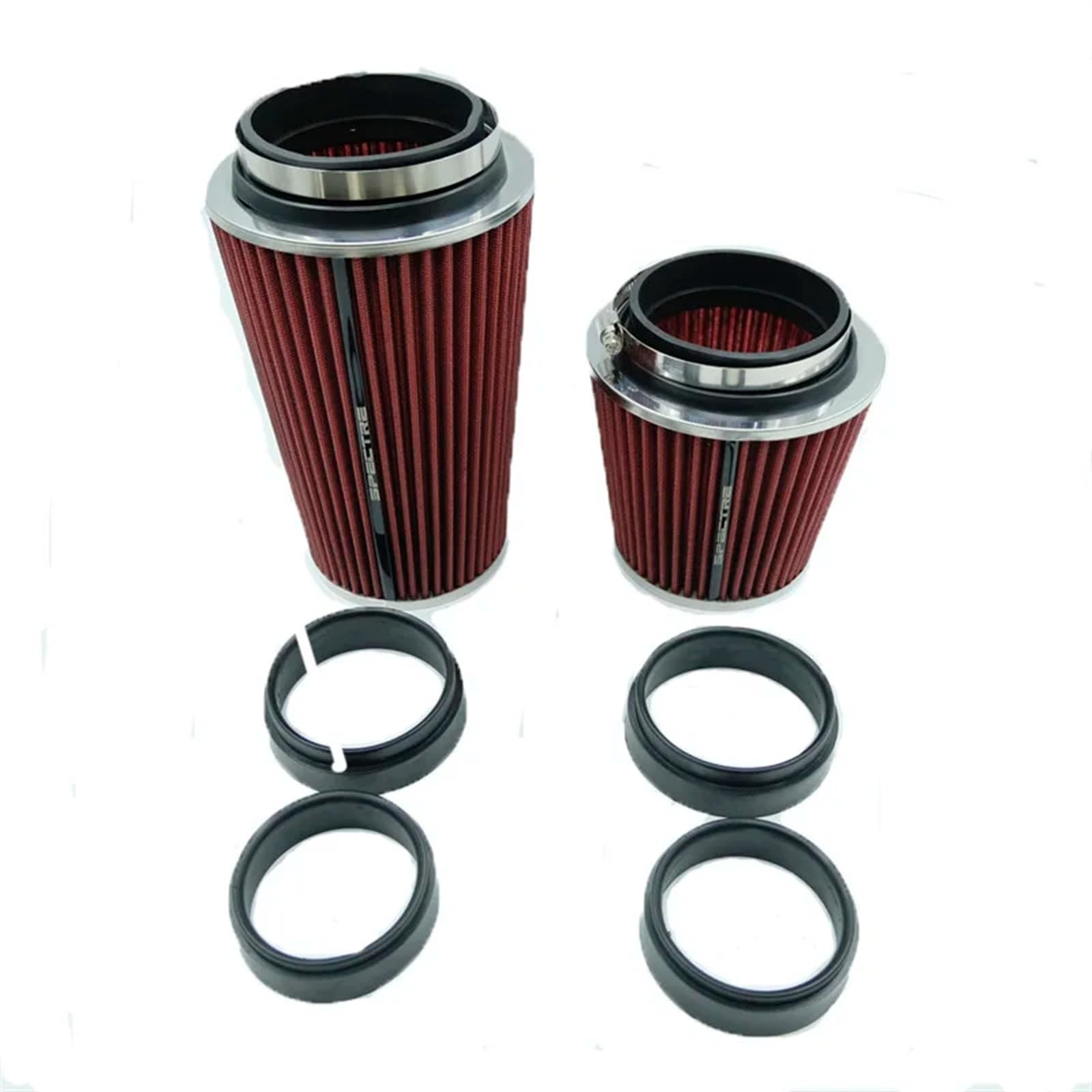 Luftansaugschlauch Auto-Luftfilter High Flow-Ansaugfilter Ansaugfilter Sport Power Mesh Cone Kaltluft-Ansaugkit Universelle Autoteile 76/89/101 MM Auto Luft Ansaug von GOINTDJD