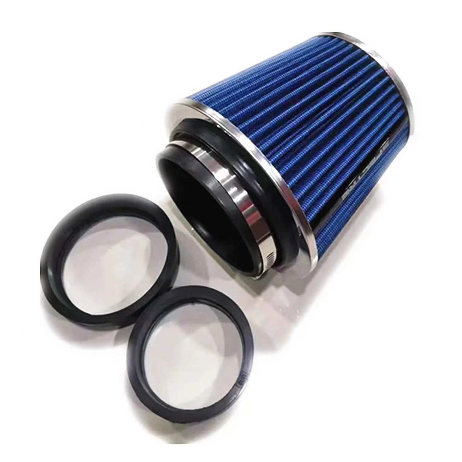 Luftansaugschlauch Auto-Luftfilter High Flow-Ansaugfilter Ansaugfilter Sport Power Mesh Cone Kaltluft-Ansaugkit Universelle Autoteile 76/89/101 MM Auto Luft Ansaug von GOINTDJD