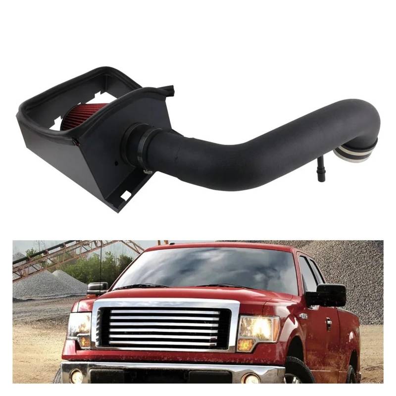 Luftansaugschlauch Für F150 5.0L V8 2011-2014 3,5 "Air System Hitzeschild Cold Air Intake Induction Kit + Filter Auto Luft Ansaug von GOINTDJD