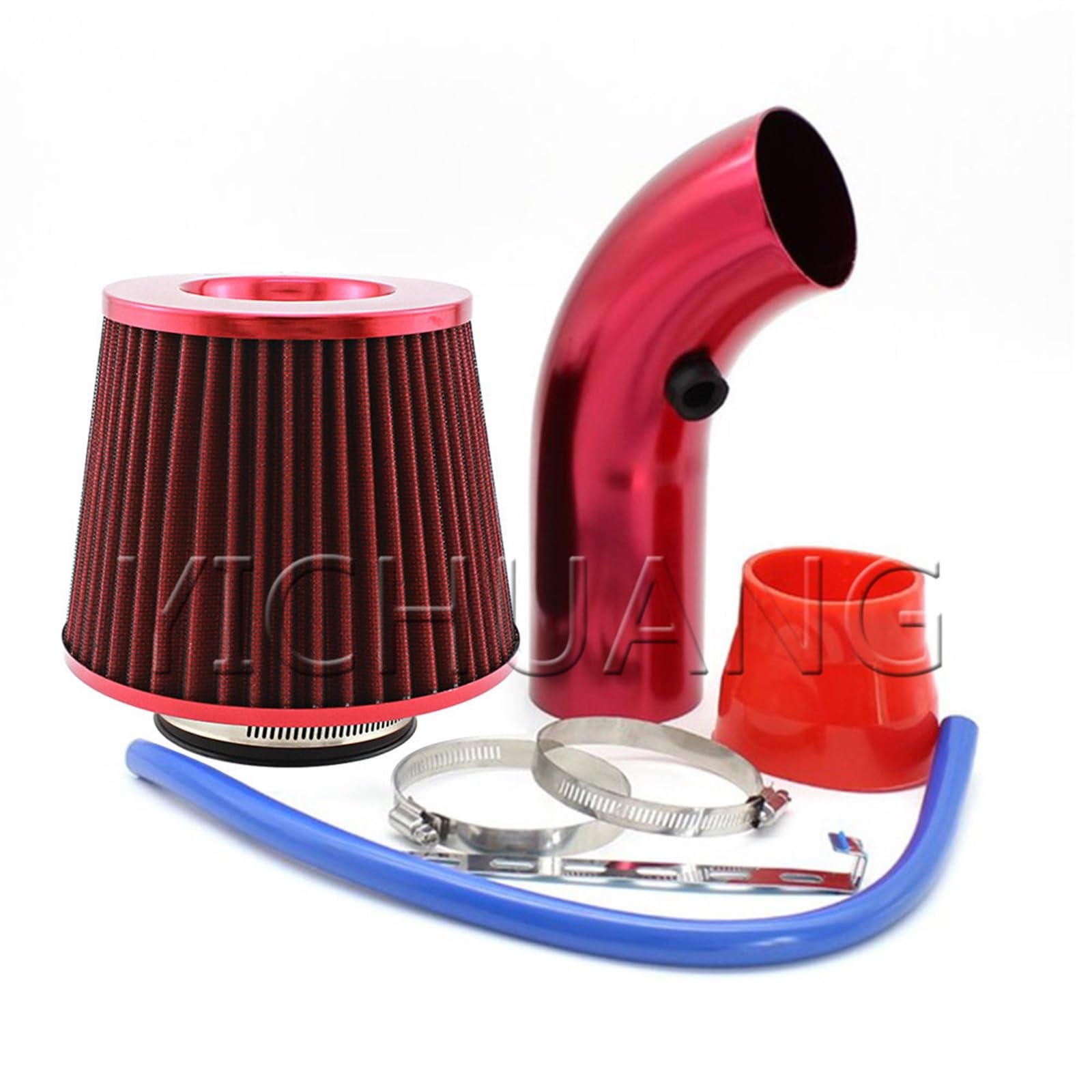 Luftansaugschlauch Universal Alumimum 3 Zoll 76mm Auto Cold Air Intake System Turbo Induktionsrohr Rohr Kegel Luftfilter Auto Luft Ansaug von GOINTDJD