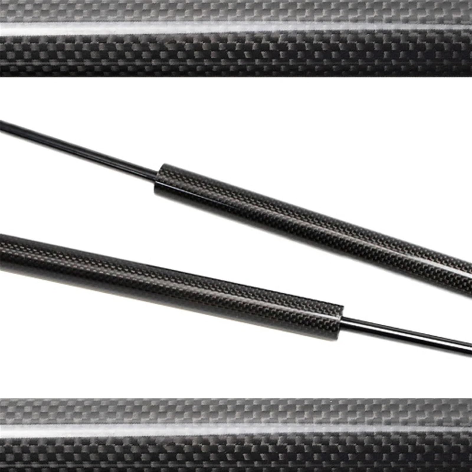 Motorhauben Gasfeder Motorhaubenstreben Für Alaskan 2016-Present Lift Support Damper Kfz Strebenstangen(Black Carbon Fiber) von GOINTDJD