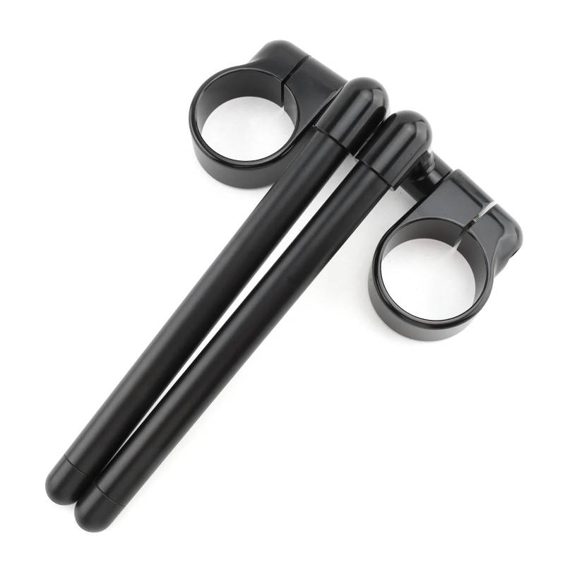 Motorrad Lenker Riser Motorrad-Lenker Rised Riser Clamp Schwarz Lenker Einstellbar Cafe Racer Split Clip On Ons Gabel 31 35 39 45 49 50 52 58 MM Lenker Riser(31mm) von GOINTDJD