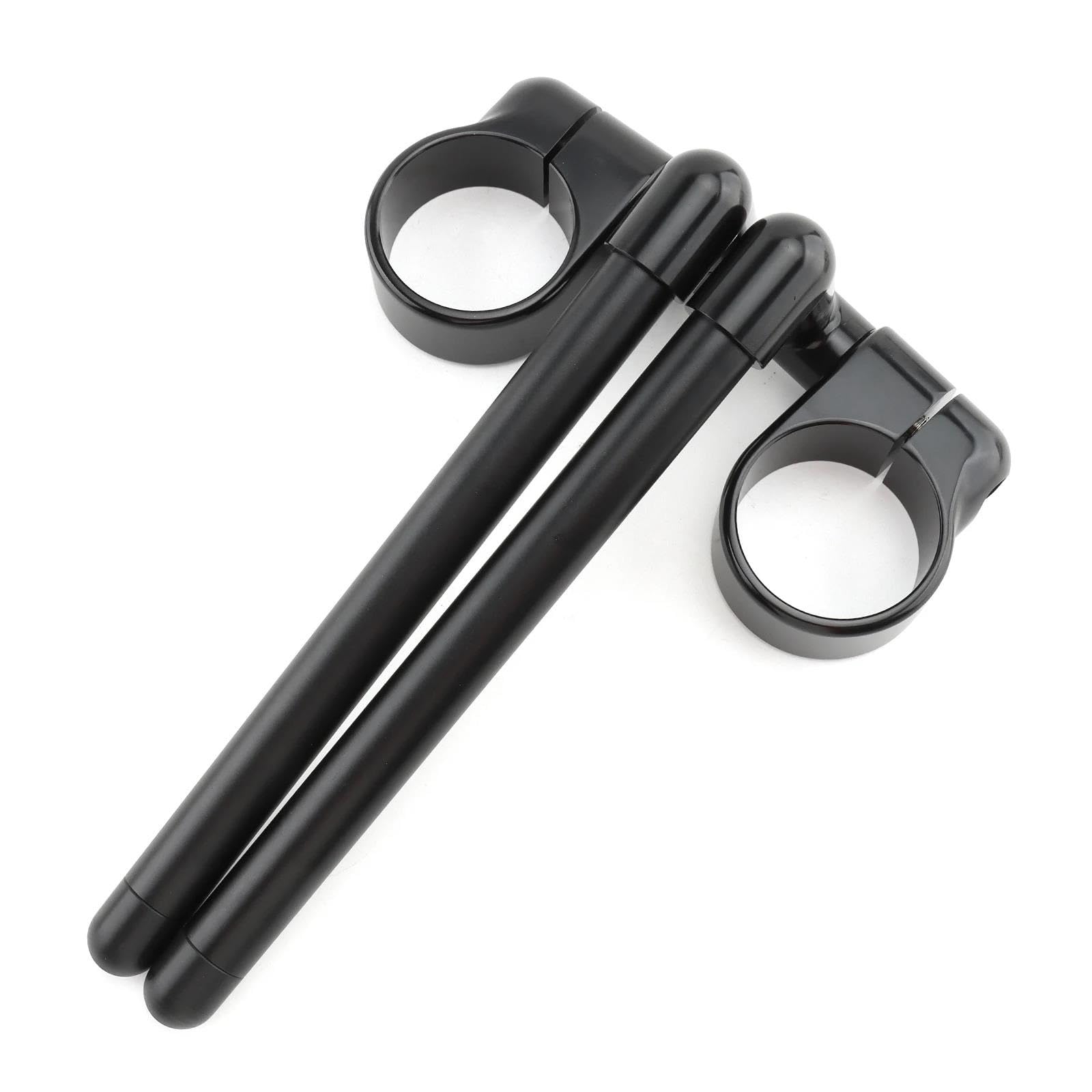 Motorrad Lenker Riser Motorrad-Lenker Rised Riser Clamp Schwarz Lenker Einstellbar Cafe Racer Split Clip On Ons Gabel 31 35 39 45 49 50 52 58 MM Lenker Riser(33mm) von GOINTDJD