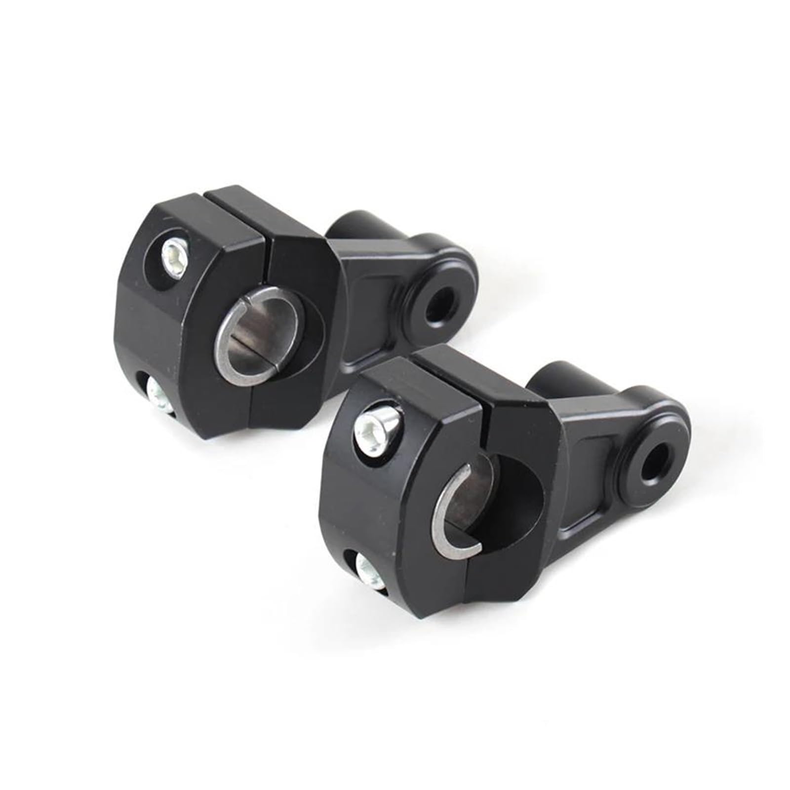 Motorrad Lenker Riser Motorrad Lenkerklemmen Erhöhte Lenkererhöhung Für 22MM 7/8 "-28MM 1 1/8" Für Kawasaki Lenker Riser(Black 1 Set) von GOINTDJD